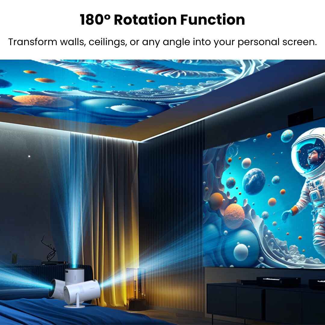 Zenith: Portable WiFi Enabled HD Smart Projector with Youtube, Netflix, Play Store & More - Image 6